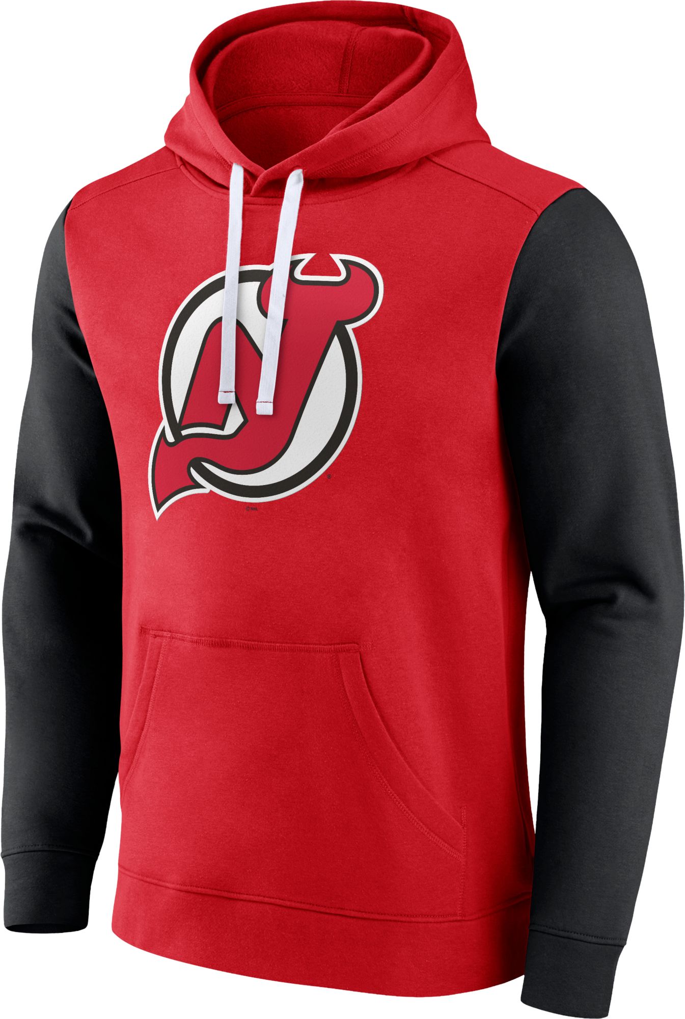 NHL New Jersey Devils Cotton Red Pullover Hoodie