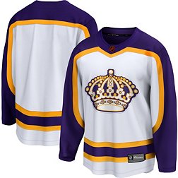 Vintage Pro Player LA kings Hockey Jersey Sz XL NHL white purple stitched