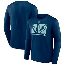 NHL Seattle Kraken Secondary Authentic Pro Navy T-Shirt