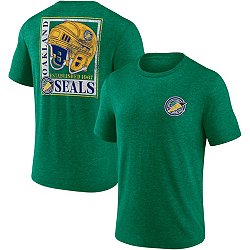 Men's Adidas Heathered Gray Oakland Seals Vintage Hockey Classics Tri-Blend T-Shirt Size: Small