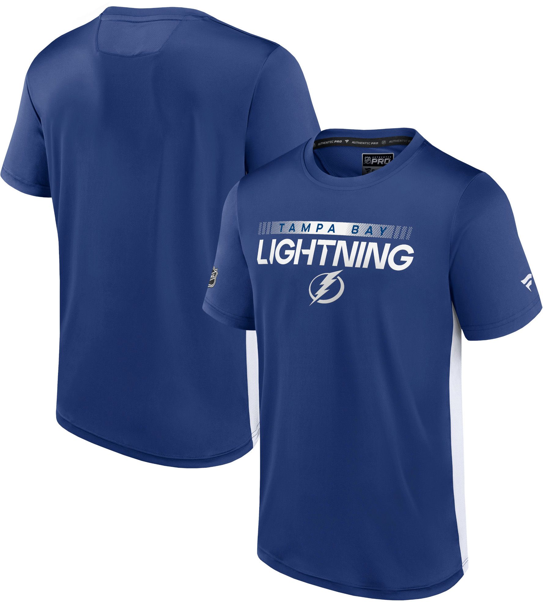 NHL Tampa Bay Lightning Rink Authentic Pro Blue T-Shirt