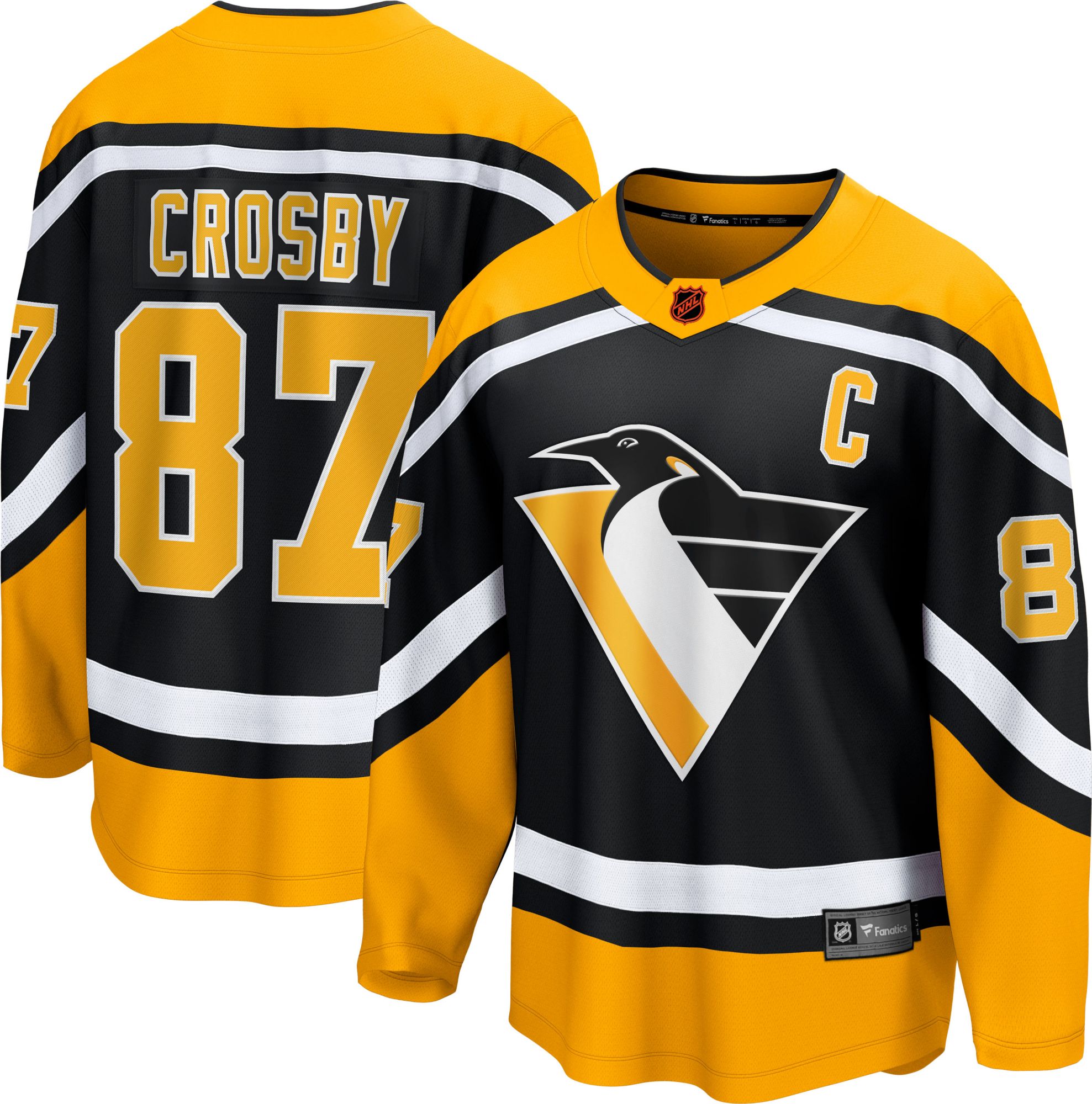NWT Adidas Sidney Crosby Pittsburgh Penguins Reverse Retro Hockey