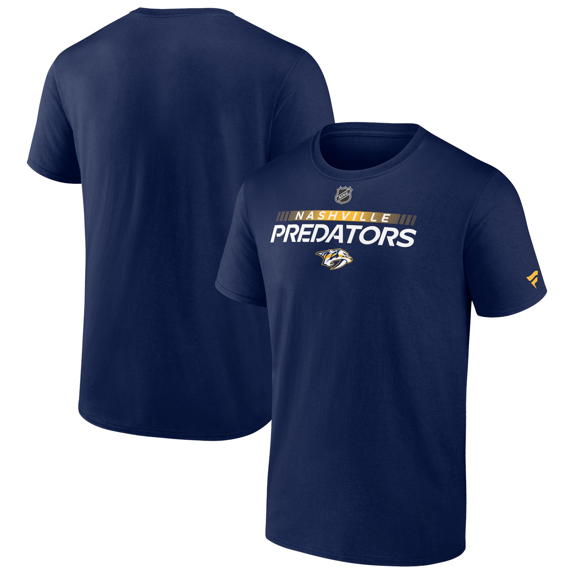 NHL Adult Nashville Predators Prime Authentic Pro Navy T-Shirt