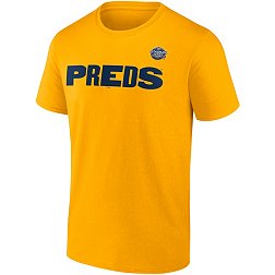 NHL '21-'22 Stadium Series Nashville Predators Authentic Pro Locker Room Gold T-Shirt