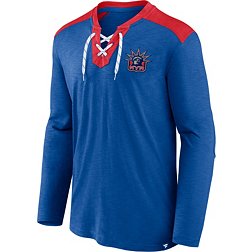 NHL New York Rangers '22-'23 Special Edition Slub Royal Lace-Up T-Shirt