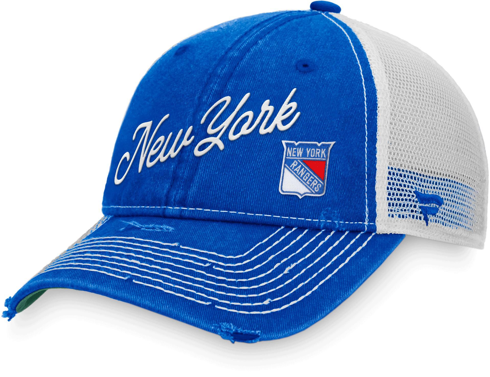 Men's Fanatics Branded Red New York Rangers Core Primary Logo Flex Hat