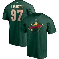 NHL Men's Minnesota Wild Kirill Kaprizov #97 Green Player T-Shirt