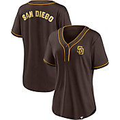 MLB Women's San Diego Padres Brown Jersey T-Shirt