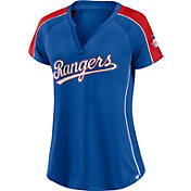 MLB Women's Texas Rangers Royal Placket T-Shirt