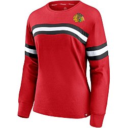 NHL Women's Chicago Blackhawks Fashion Red V-Neck T-Shirt