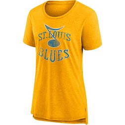Women's Fanatics Branded Heathered Blue St. Louis Blues Team Tri
