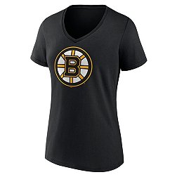 Boston Bruins SAAG WOMENS Black LS V-Neck Pullover Hoodie