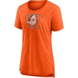 NHL Women's Anaheim Ducks '22-'23 Special Edition Orange Tri-Blend T-Shirt
