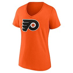 NHL Women's Philadelphia Flyers Team Orange V-Neck T-Shirt