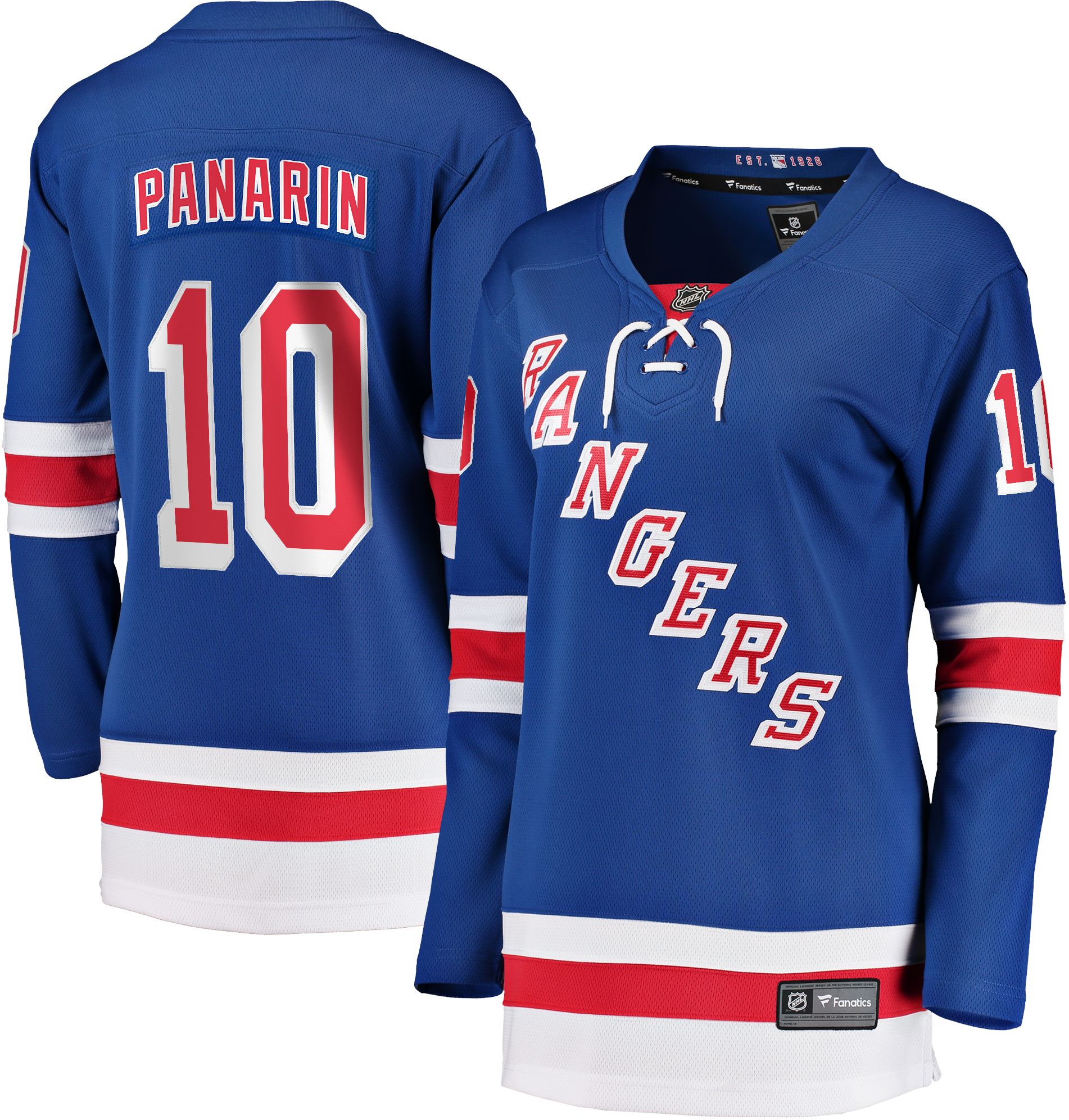 New York Rangers No10 Artemi Panarin Royal Blue Home USA Flag Jersey