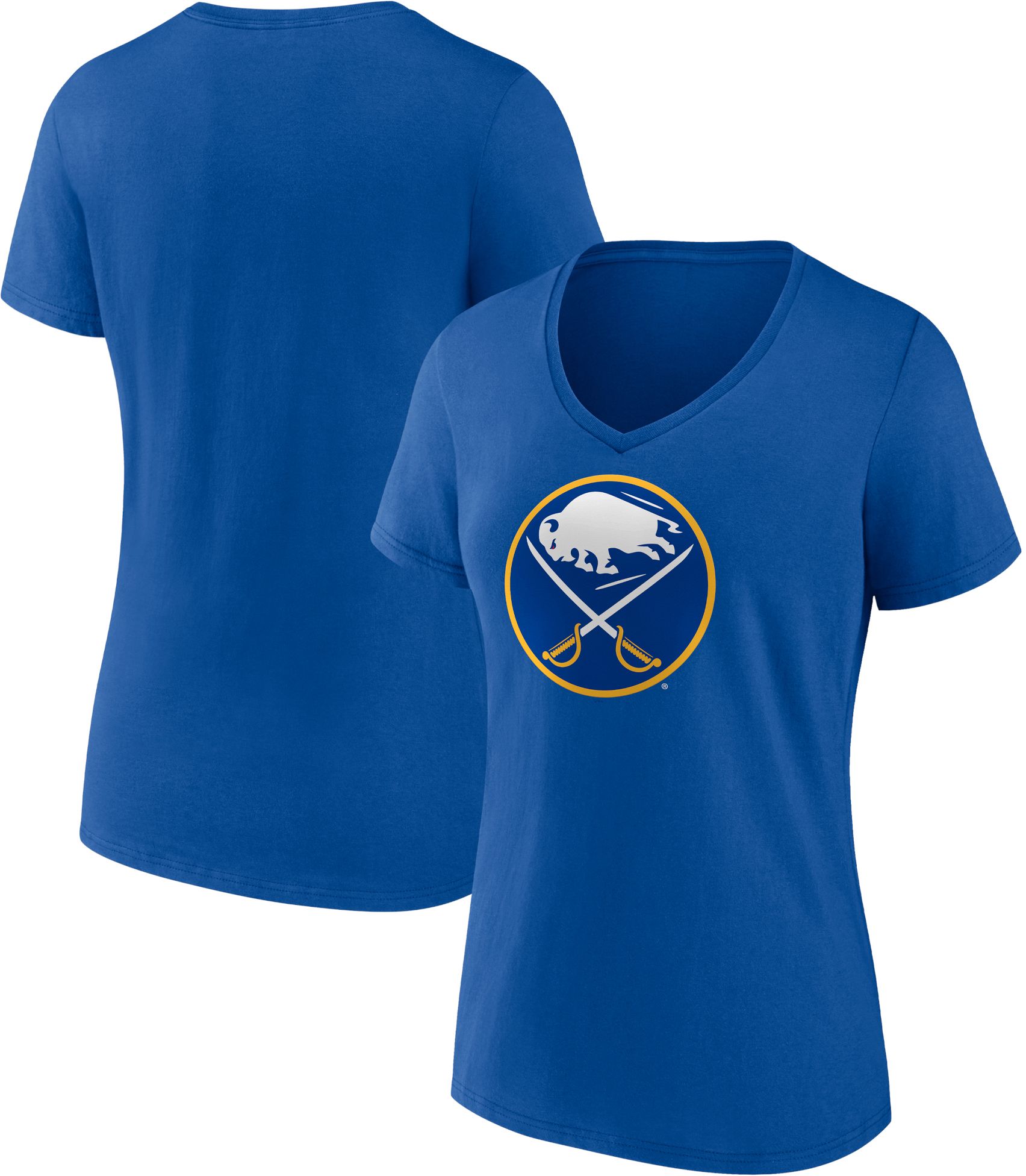 NHL Women's Buffalo Sabres Team Royal V-Neck T-Shirt