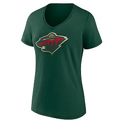 NHL Women's Minnesota Wild Team Dark Green V-Neck T-Shirt