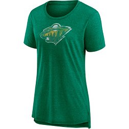 NHL Women's Minnesota Wild '22-'23 Special Edition Green Tri-Blend T-Shirt