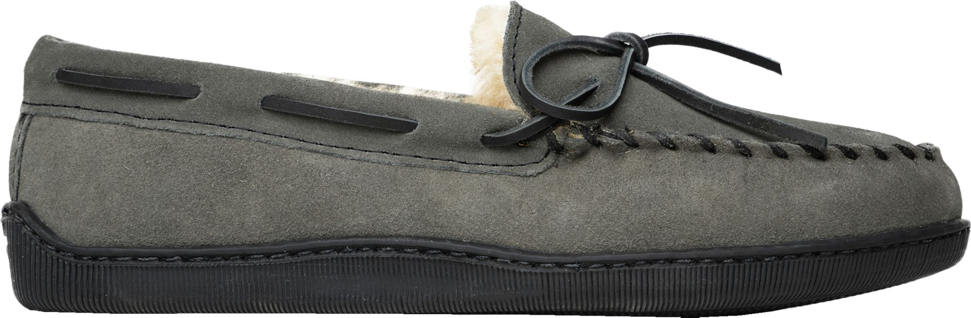 Minnetonka Men's Sheepskin Hardsole Slippers