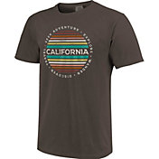 Image One Men's California Stripes Short Sleeve T-Shirt
