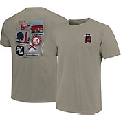 Image One Men's Alabama Crimson Tide Crimson Campus Polaroids T-Shirt