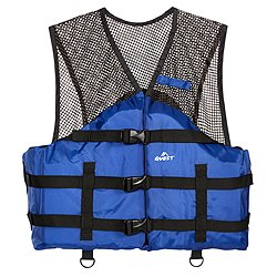 Bass Pro Shops Deluxe Mesh Fishing Life Vest for Adults - Navy - XL