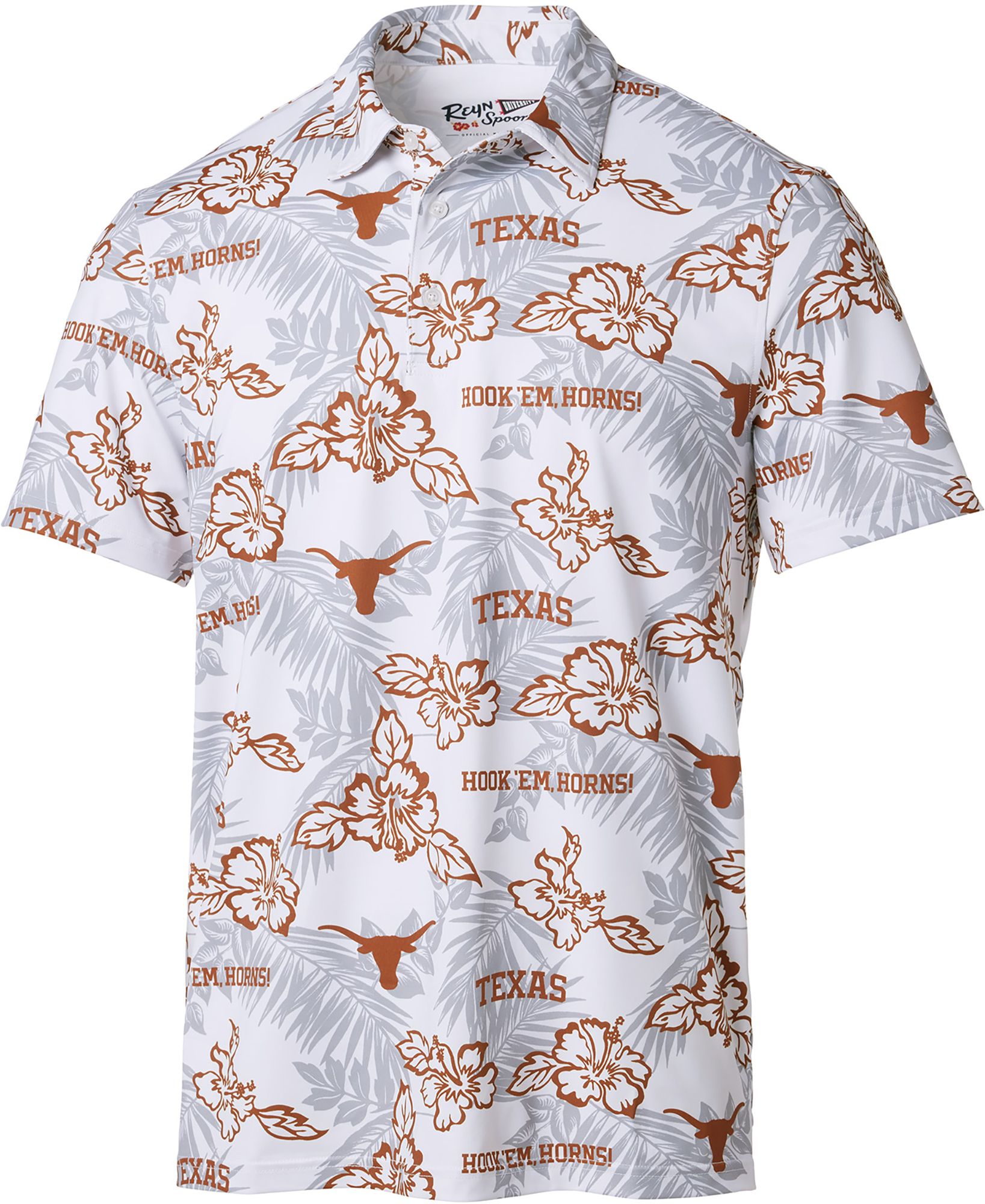 Reyn Spooner Men's Texas Longhorns White Performance Polo