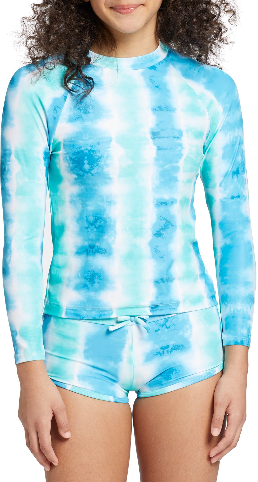 DSG Girls' Long Sleeve Rash Guard Top