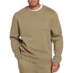 DSG Men's Fleece Crewneck Long Sleeve Shirt