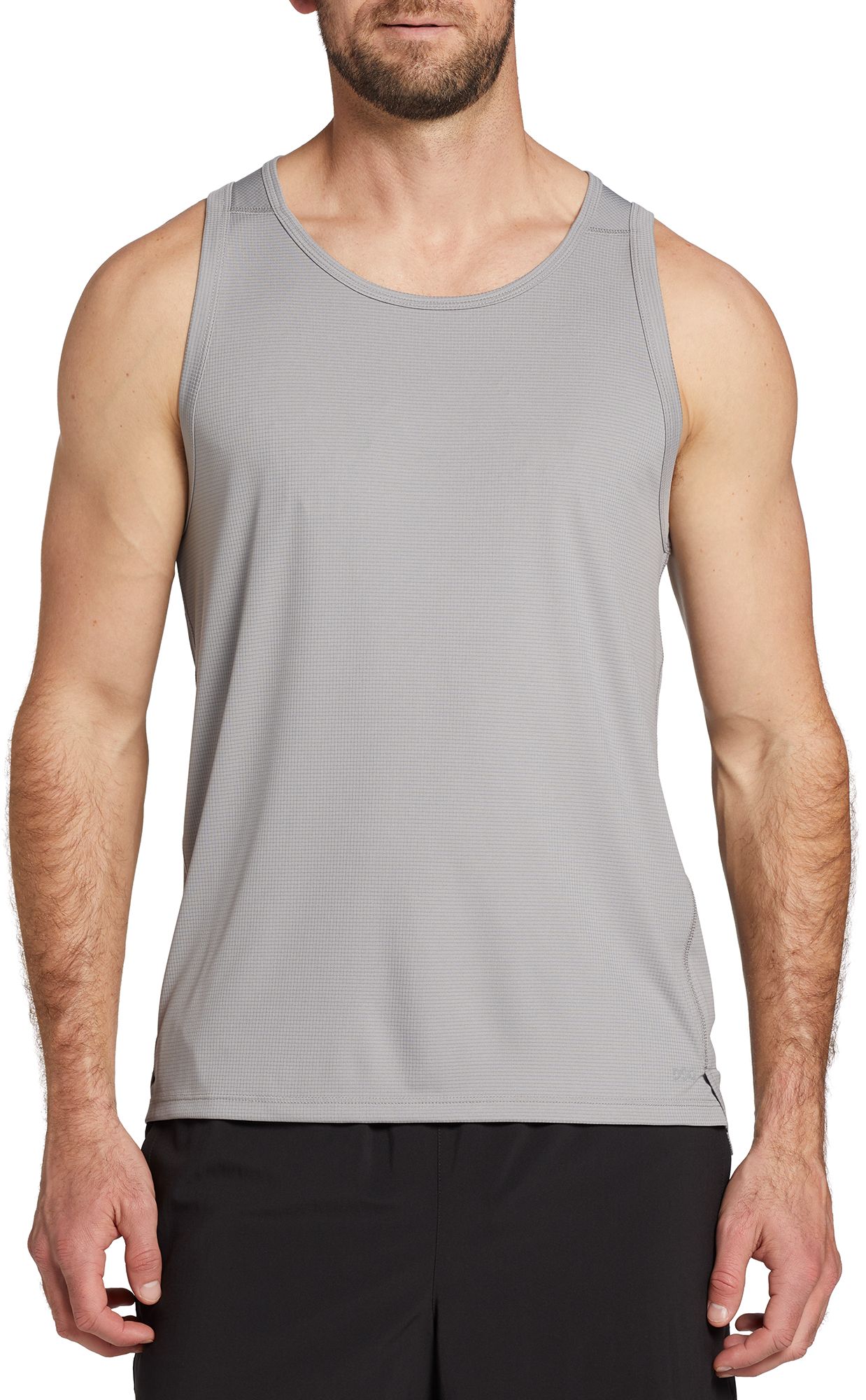 DSG Men's Stride Run Tank, XXL, Light Charcoal