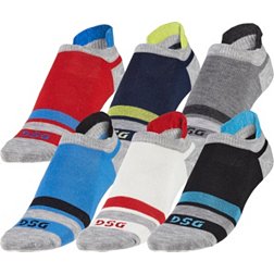 DSG Boys' Low Cut Multicolor Socks - 6 Pack