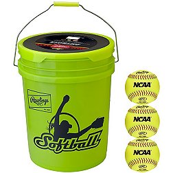 Rawlings 6-Gallon Bucket of 12" Practice Fastpitch Softballs – 12 Pack