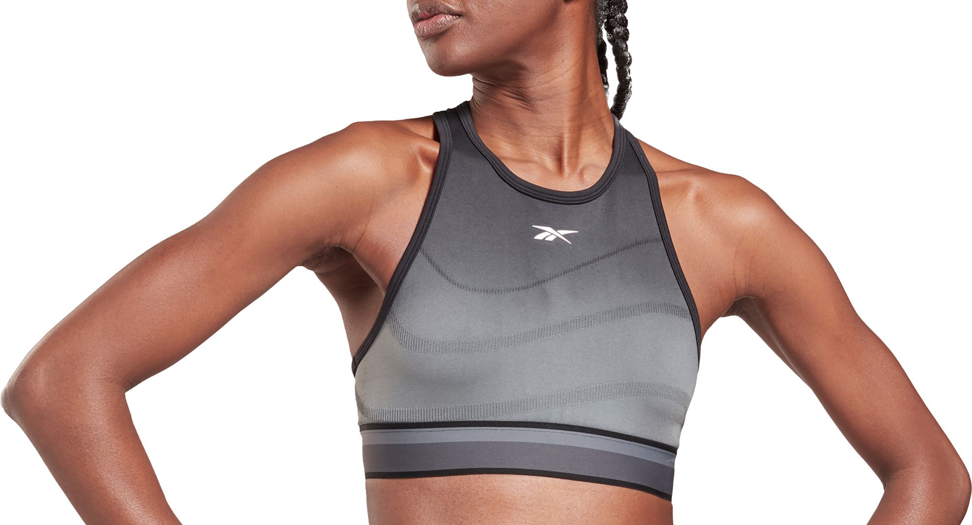 Reebok United by Fitness Myoknit Seamless Women's Crop Top - army