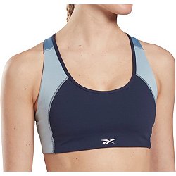 Reebok Women's Prime Essential Medium Impact Sports Bra with Back Pocket  and Removable Cups 
