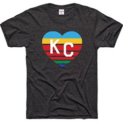 KC Heart Blue Tie-Dye Vintage T-Shirt | Charlie Hustle 39 / L