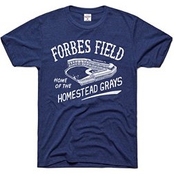 Charlie Hustle Homestead Grays Navy Forbes Field Museum T-Shirt
