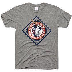 Charlie Hustle Negro Leagues Baseball Museum Grey Logo T-Shirt