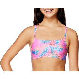 Speedo Women's Printed Fixed Back Bikini Top