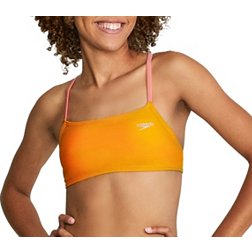 Speedo Women's Solid Strappy Fixed Back Bikini Top