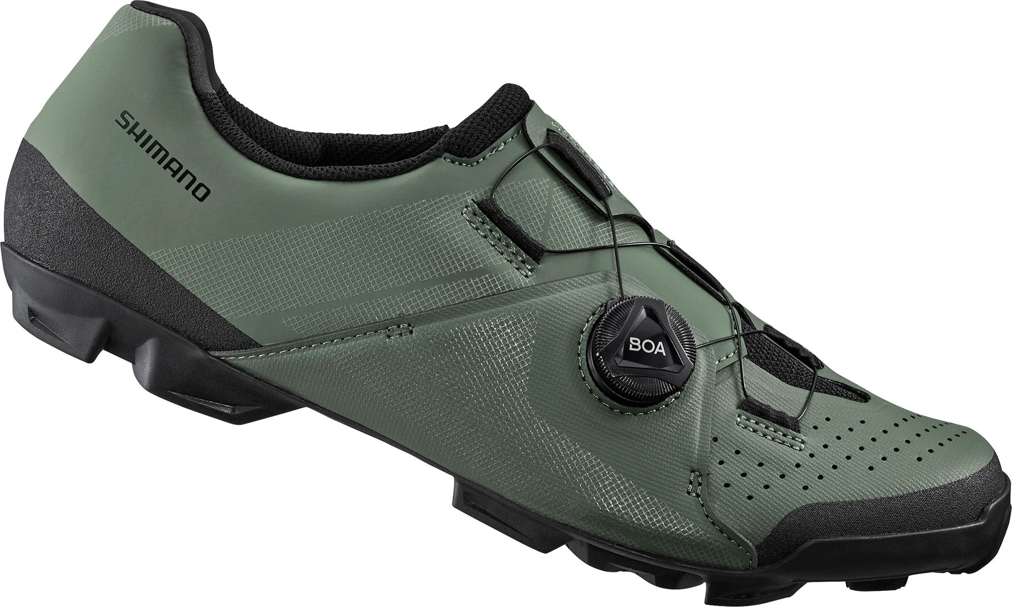 Photos - Cycling Shoes Shimano Men's XC3 Mountain Biking Shoes, Size 47, Olive 21SHMMMXC3XXXXXXXS 