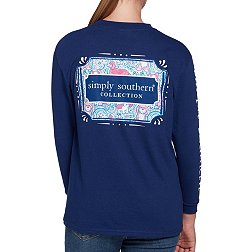 Simply Southern Girls' Long Sleeve Pup Logo Graphic T-Shirt
