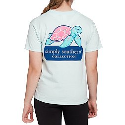 Simply Southern Girls' Short Sleeve Turtle Logo T-Shirt