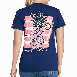 Simply Southern Women's Flora Pine Short Sleeve Graphic T-Shirt