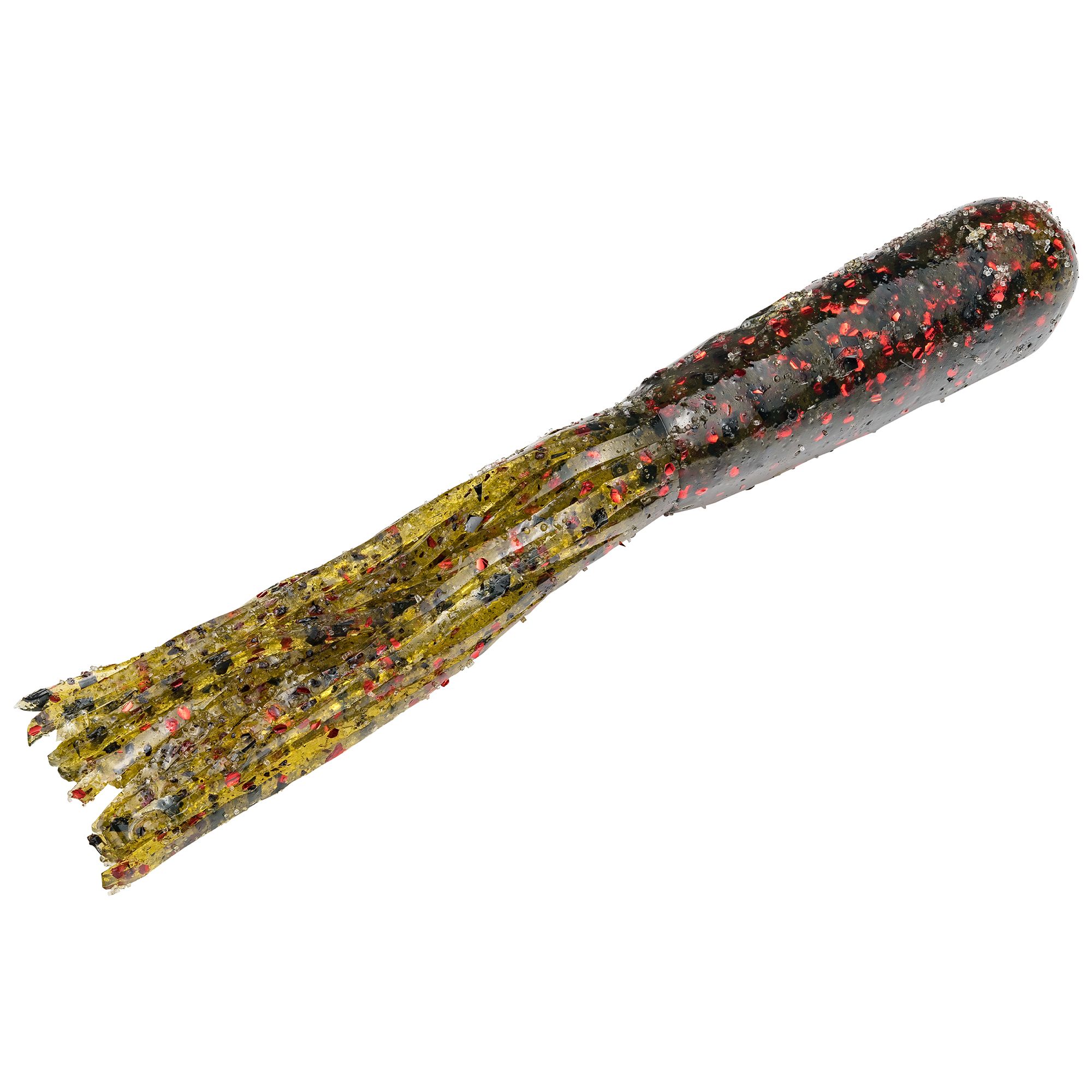 Strike King Coffee Tube Soft Bait, Watermelon Red Flake
