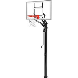 Spalding 54" Tempered Glass U-Turn In-Ground Basketball Hoop