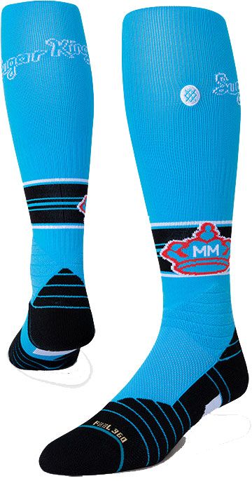 Stance Men's Miami Marlins Blue 2021 City Connect On Field Over the Calf Socks