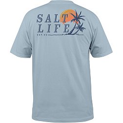 Salt Life Men's Leaning Palms Short Sleeve Graphic T-Shirt