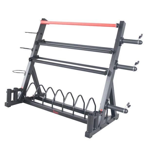Sunny Health &amp; Fitness All-In-One Weight Storage Rack