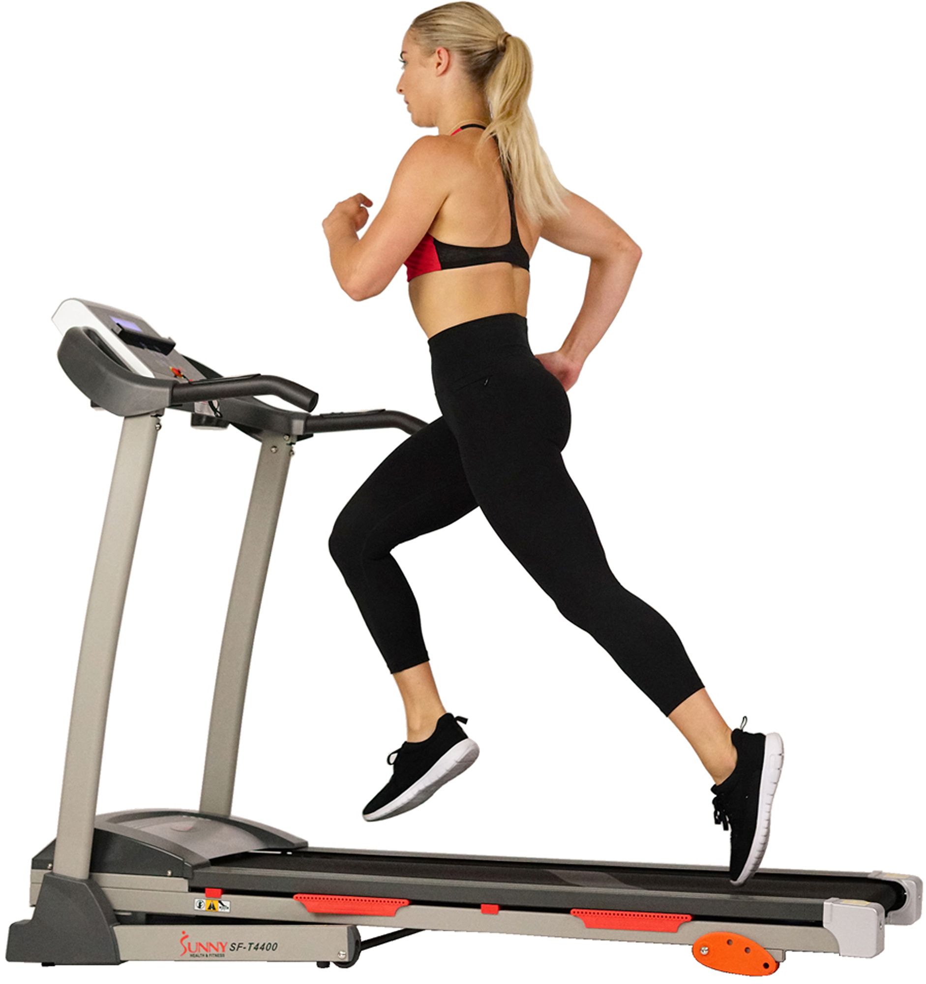 Sunny Health &amp; Fitness Manual Incline Treadmill - Gray