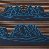 Deep Navy Geo Peaks
